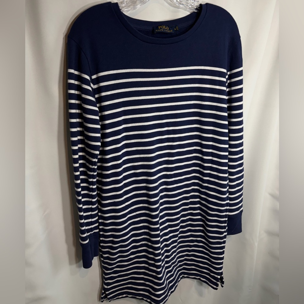 Polo Ralph Lauren Woman’s Sweater Dress Navy Striped Small